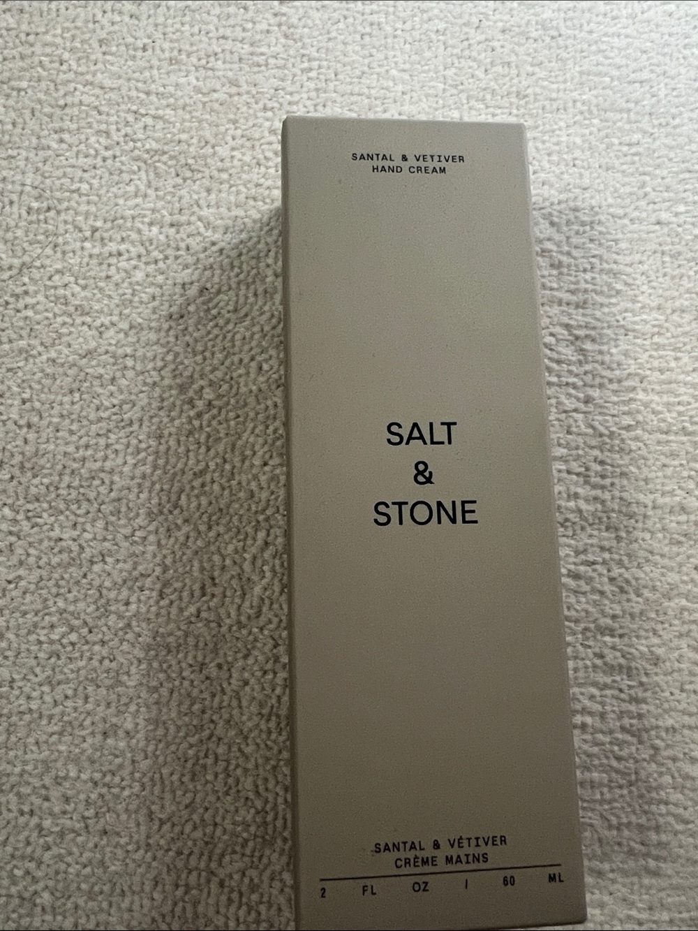 New in box Salt & Stone lotion in santal and vetiver